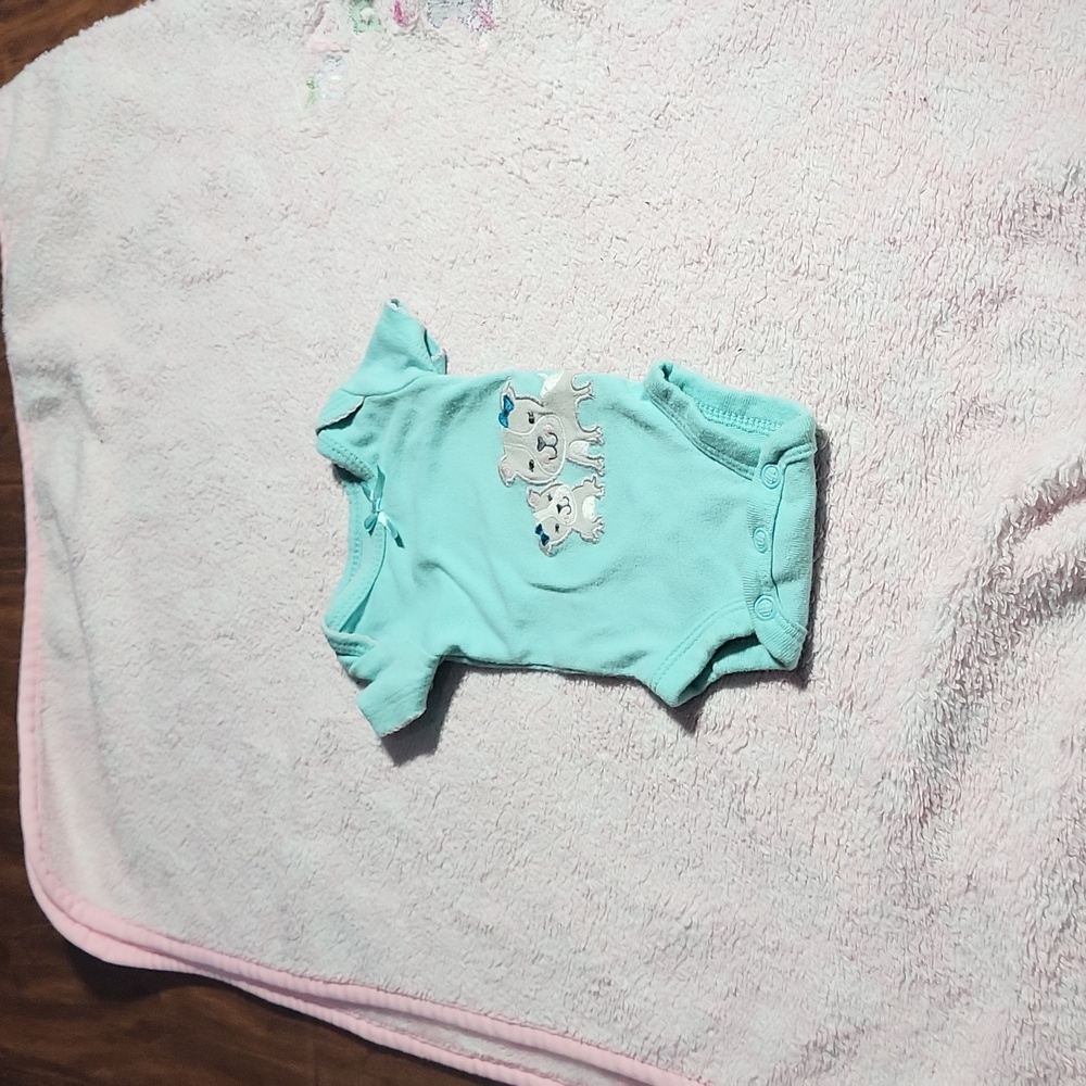 Child of mine carters preemie teal and pink